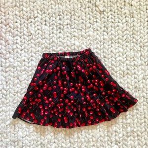 Crewcuts girl's skirt with cherry print, zise 8 y/o